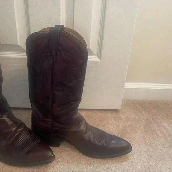 Men’s size 12 D Acme leather cowboy boots. Beautiful! - Picture 14 of 16